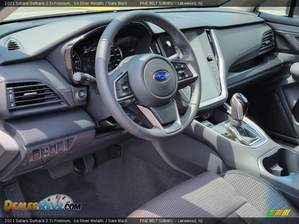 2021 Subaru Outback 2.5i Premium Ice Silver Metallic / Slate Black Photo #12