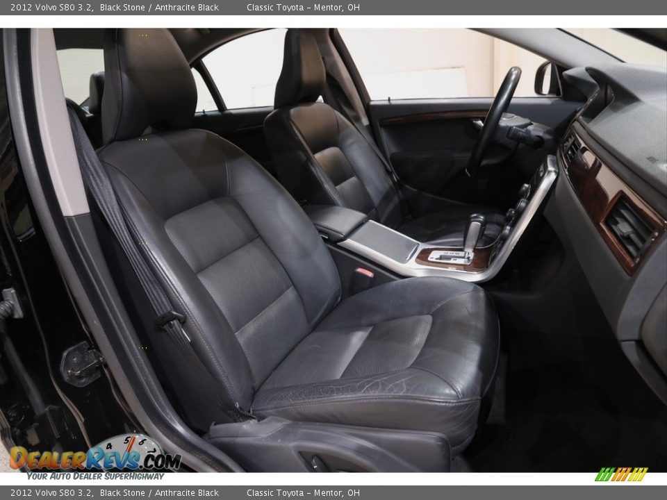 2012 Volvo S80 3.2 Black Stone / Anthracite Black Photo #13