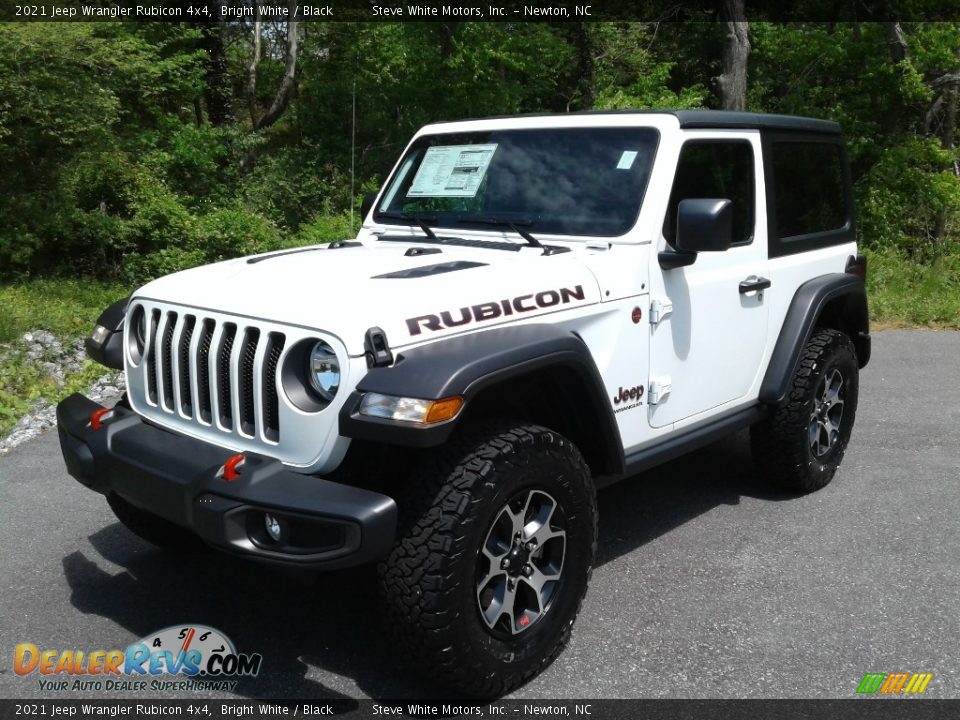 2021 Jeep Wrangler Rubicon 4x4 Bright White / Black Photo #2