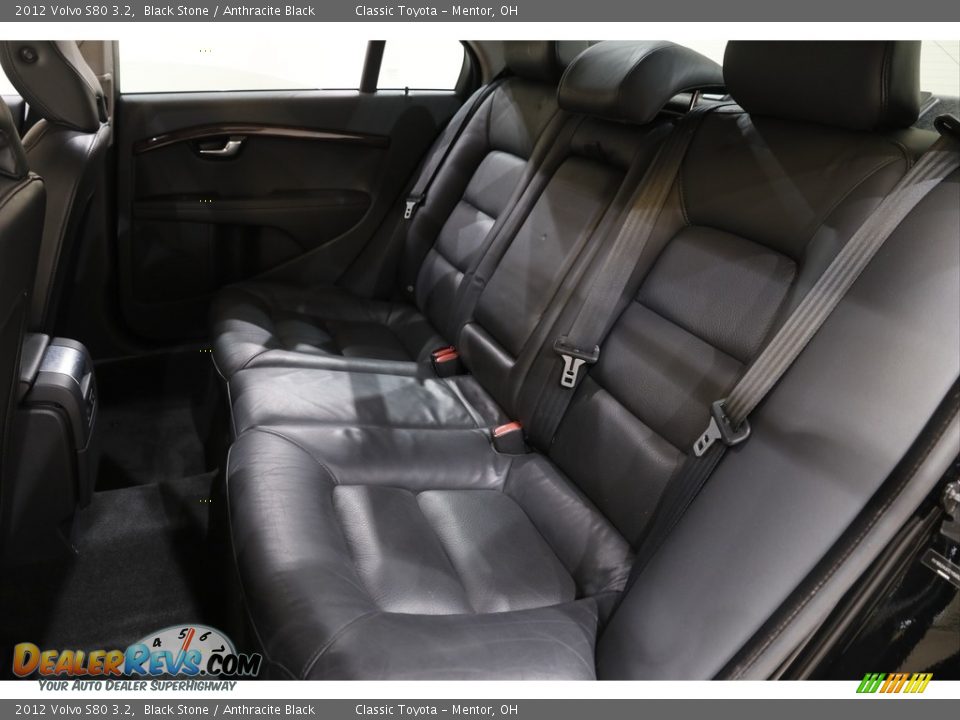 2012 Volvo S80 3.2 Black Stone / Anthracite Black Photo #15