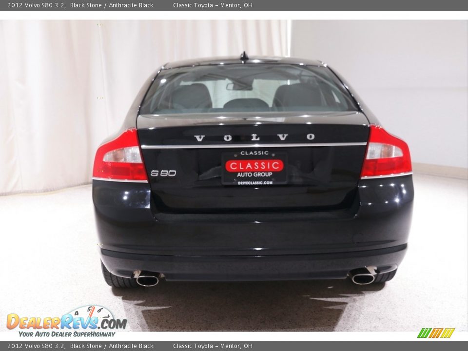 2012 Volvo S80 3.2 Black Stone / Anthracite Black Photo #16