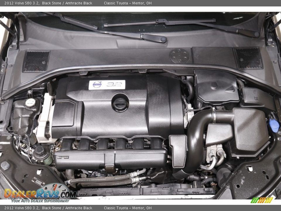 2012 Volvo S80 3.2 Black Stone / Anthracite Black Photo #17