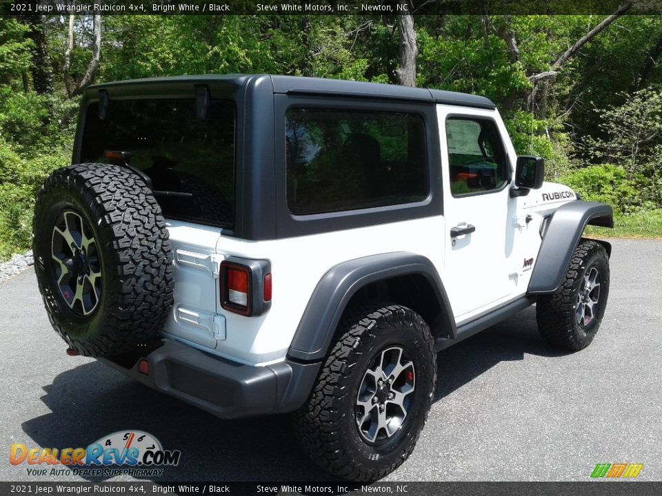 2021 Jeep Wrangler Rubicon 4x4 Bright White / Black Photo #6