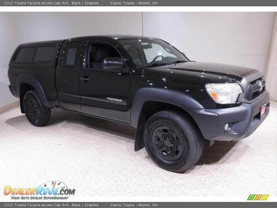 2012 Toyota Tacoma Access Cab 4x4 Black / Graphite Photo #1