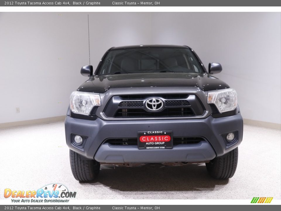 2012 Toyota Tacoma Access Cab 4x4 Black / Graphite Photo #2