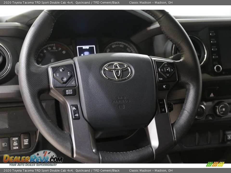 2020 Toyota Tacoma TRD Sport Double Cab 4x4 Steering Wheel Photo #7