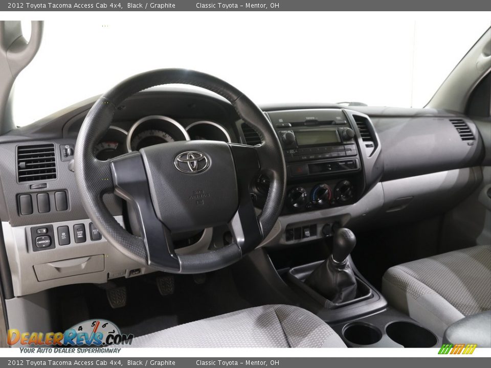 2012 Toyota Tacoma Access Cab 4x4 Black / Graphite Photo #6