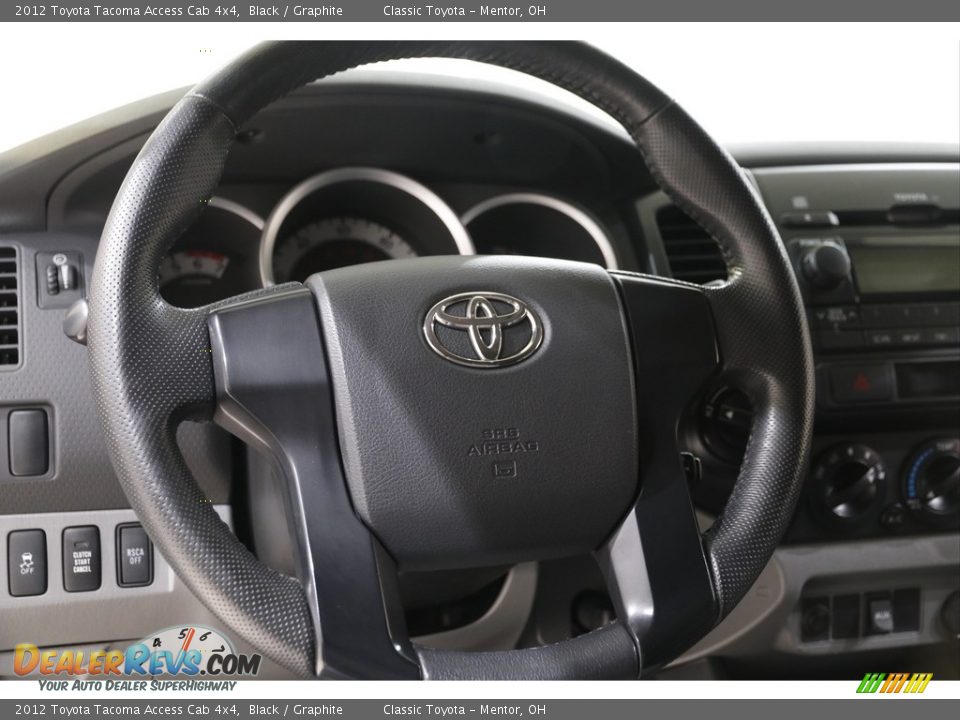 2012 Toyota Tacoma Access Cab 4x4 Black / Graphite Photo #7