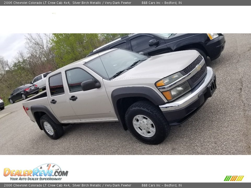 2006 Chevrolet Colorado LT Crew Cab 4x4 Silver Birch Metallic / Very Dark Pewter Photo #22