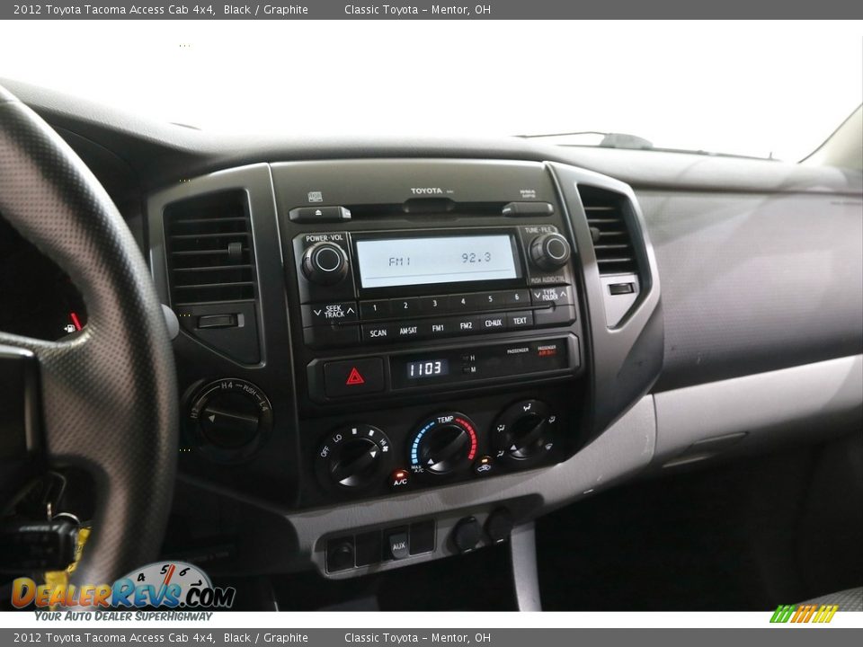 2012 Toyota Tacoma Access Cab 4x4 Black / Graphite Photo #9