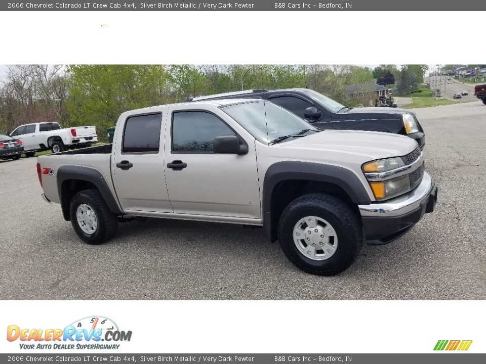 2006 Chevrolet Colorado LT Crew Cab 4x4 Silver Birch Metallic / Very Dark Pewter Photo #24