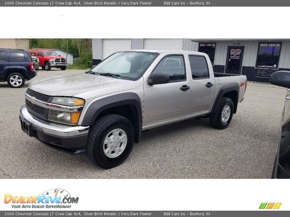 2006 Chevrolet Colorado LT Crew Cab 4x4 Silver Birch Metallic / Very Dark Pewter Photo #25