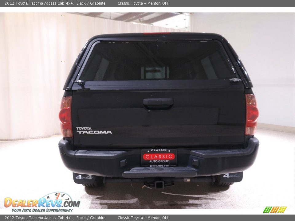 2012 Toyota Tacoma Access Cab 4x4 Black / Graphite Photo #15