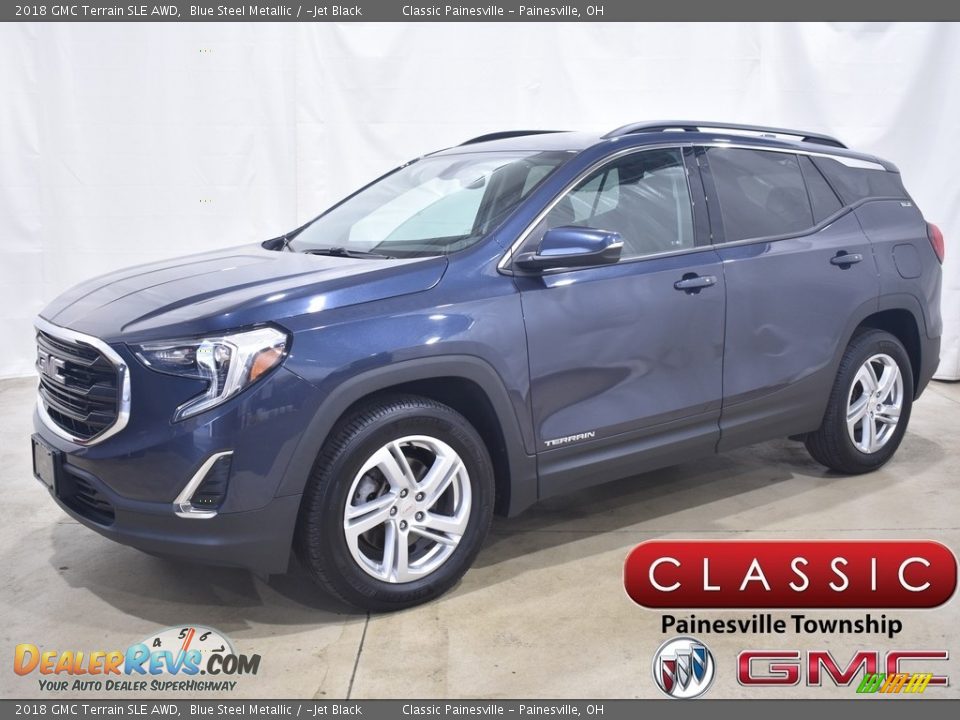 2018 GMC Terrain SLE AWD Blue Steel Metallic / ­Jet Black Photo #1