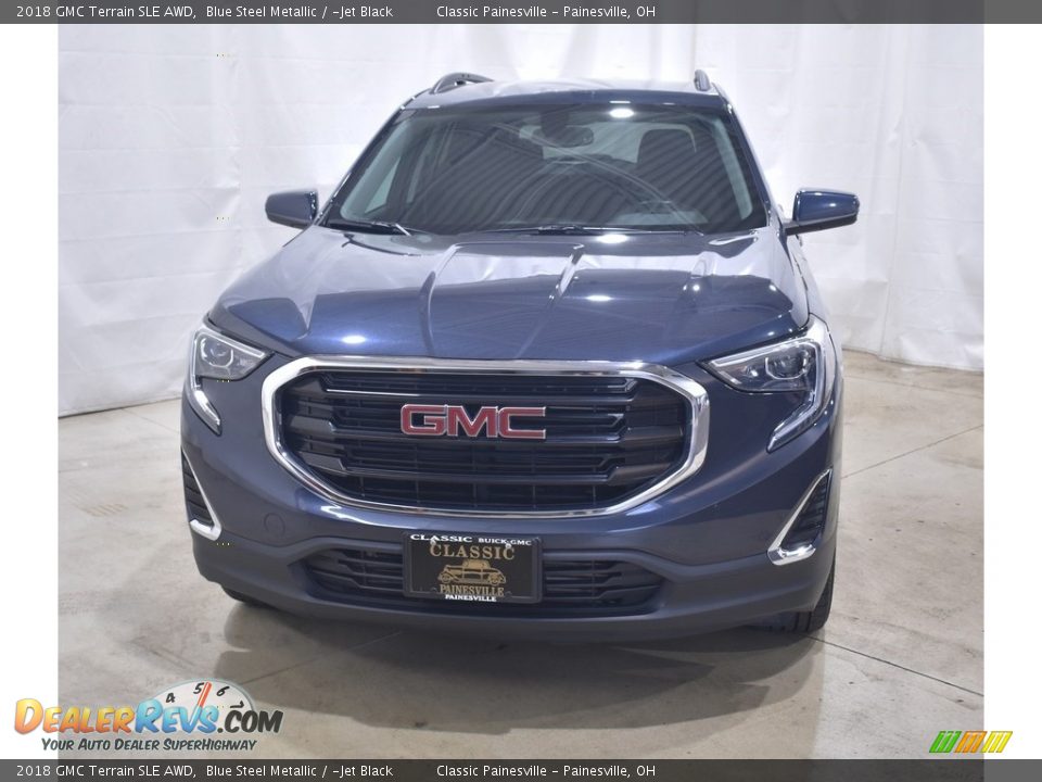 2018 GMC Terrain SLE AWD Blue Steel Metallic / ­Jet Black Photo #4