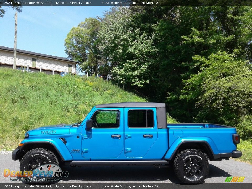 2021 Jeep Gladiator Willys 4x4 Hydro Blue Pearl / Black Photo #1