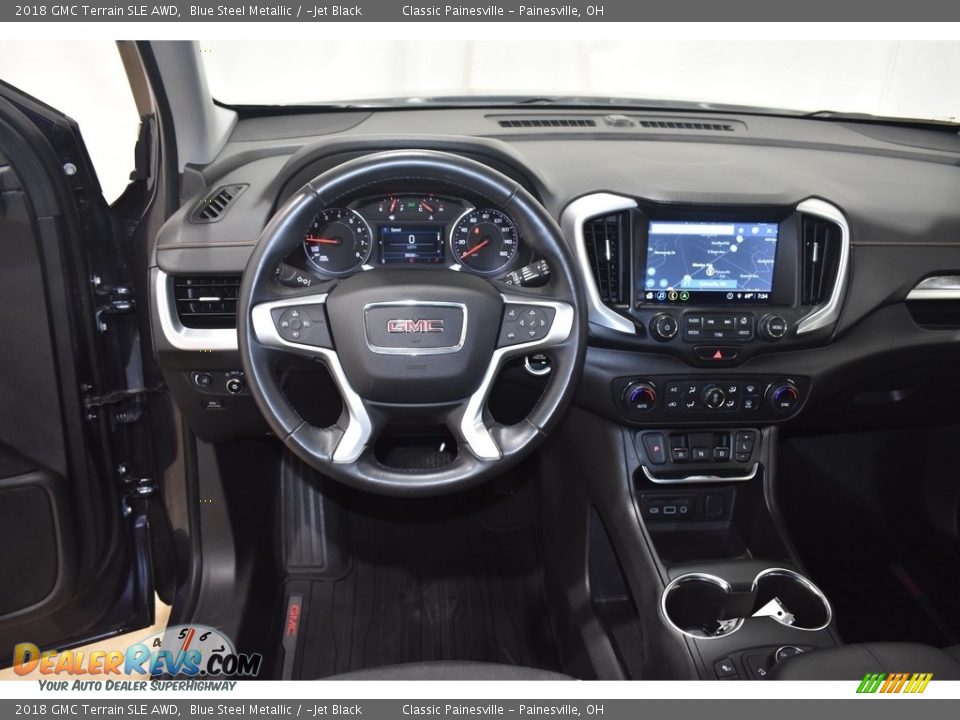 2018 GMC Terrain SLE AWD Blue Steel Metallic / ­Jet Black Photo #12