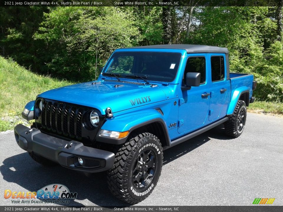 2021 Jeep Gladiator Willys 4x4 Hydro Blue Pearl / Black Photo #2