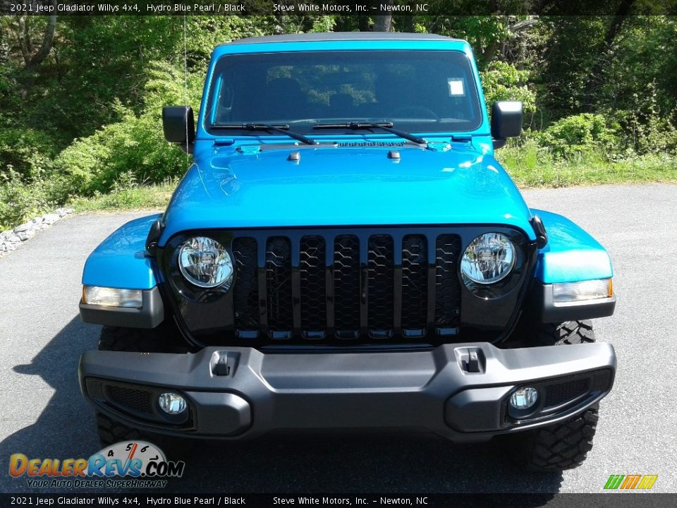 2021 Jeep Gladiator Willys 4x4 Hydro Blue Pearl / Black Photo #3