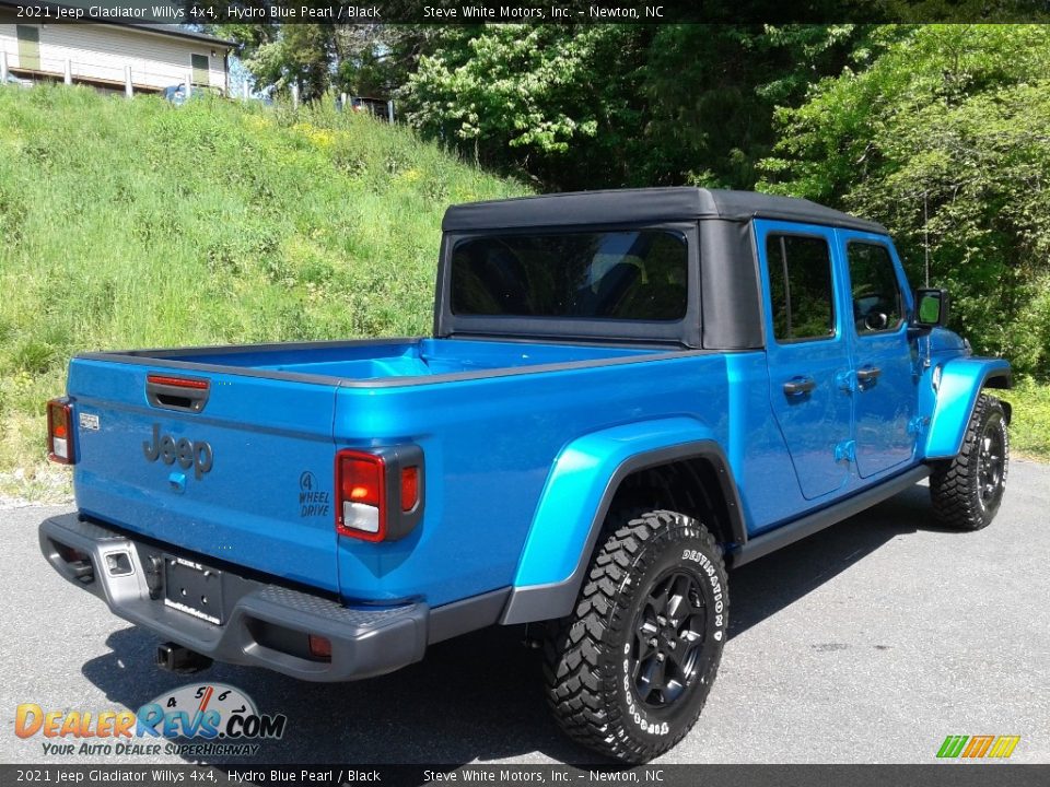 2021 Jeep Gladiator Willys 4x4 Hydro Blue Pearl / Black Photo #6