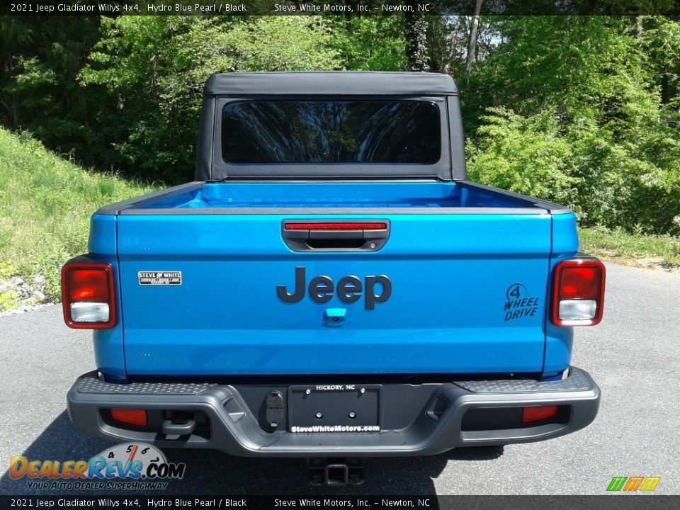 2021 Jeep Gladiator Willys 4x4 Hydro Blue Pearl / Black Photo #7