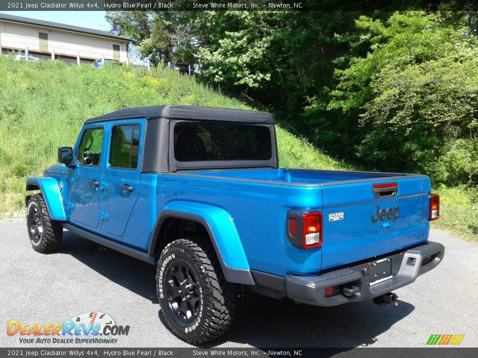 2021 Jeep Gladiator Willys 4x4 Hydro Blue Pearl / Black Photo #9
