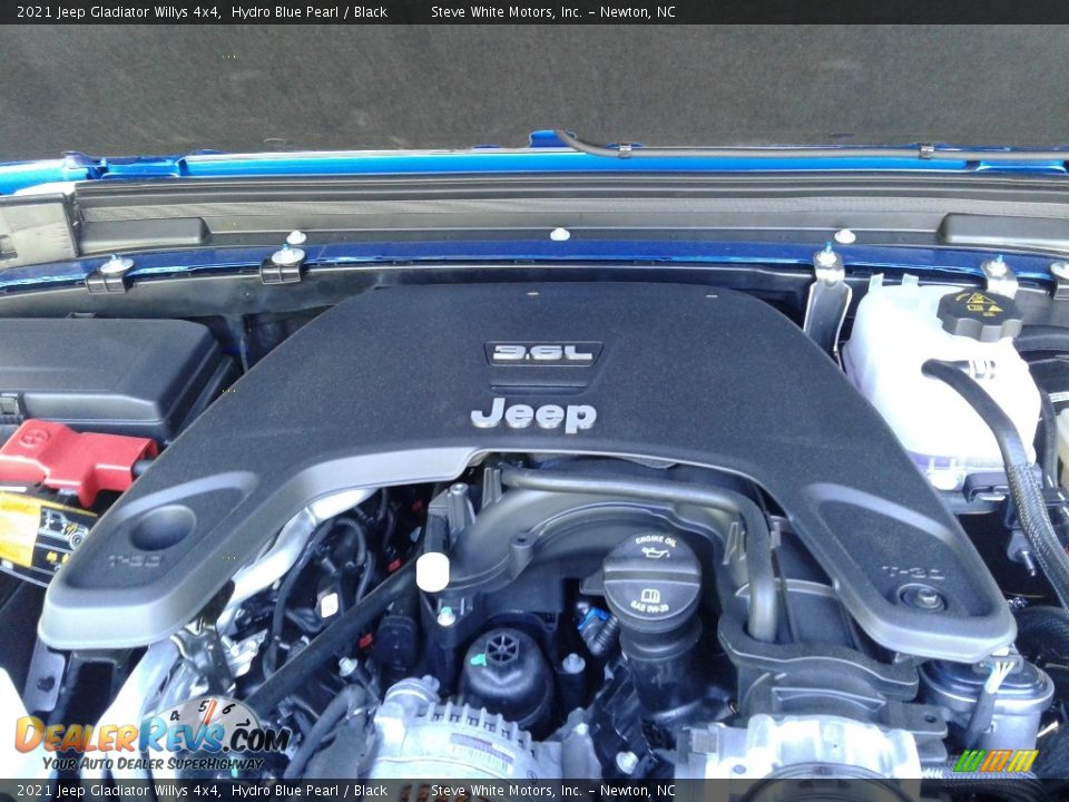 2021 Jeep Gladiator Willys 4x4 Hydro Blue Pearl / Black Photo #10