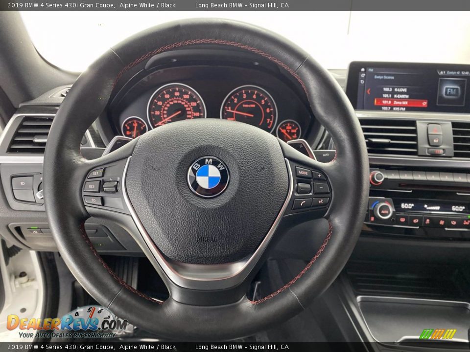 2019 BMW 4 Series 430i Gran Coupe Alpine White / Black Photo #18