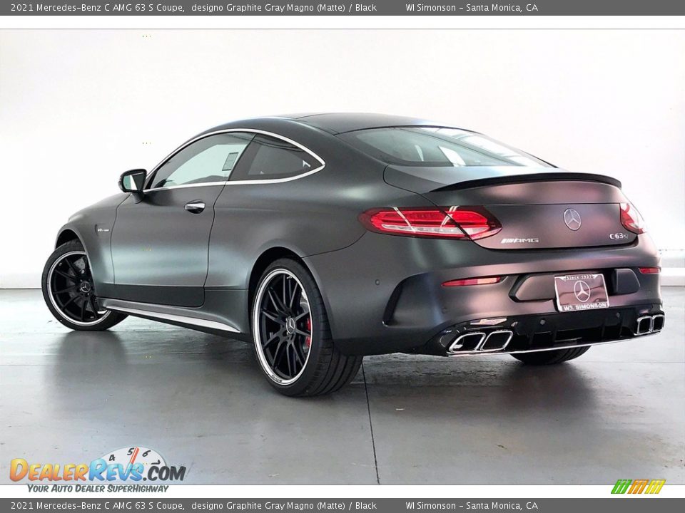 2021 Mercedes-Benz C AMG 63 S Coupe designo Graphite Gray Magno (Matte) / Black Photo #2