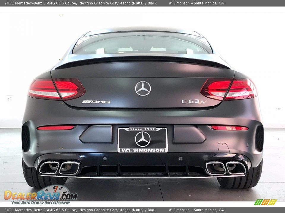 2021 Mercedes-Benz C AMG 63 S Coupe designo Graphite Gray Magno (Matte) / Black Photo #3