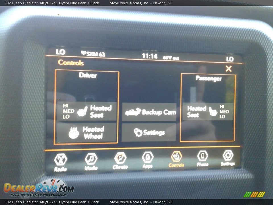 2021 Jeep Gladiator Willys 4x4 Hydro Blue Pearl / Black Photo #23