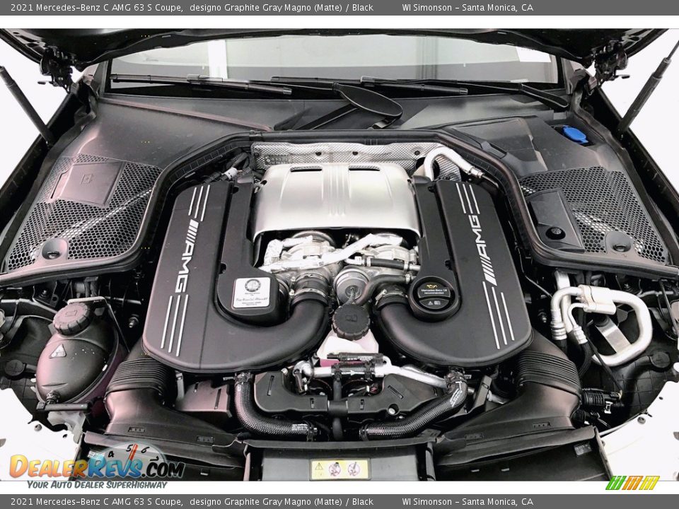 2021 Mercedes-Benz C AMG 63 S Coupe 4.0 Liter AMG biturbo DOHC 32-Valve VVT V8 Engine Photo #9