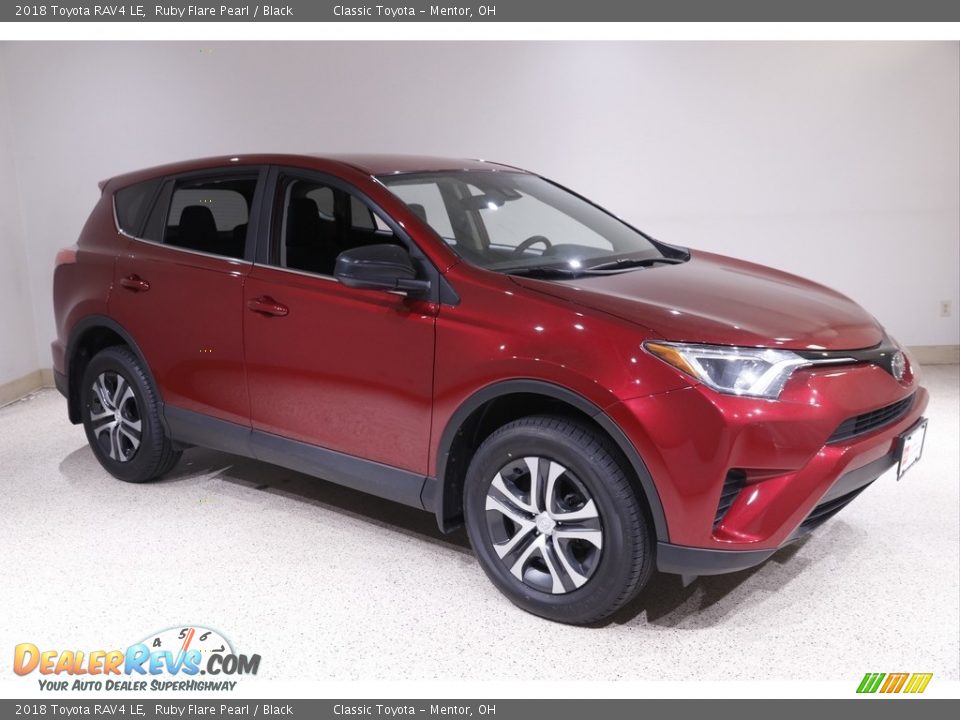 2018 Toyota RAV4 LE Ruby Flare Pearl / Black Photo #1