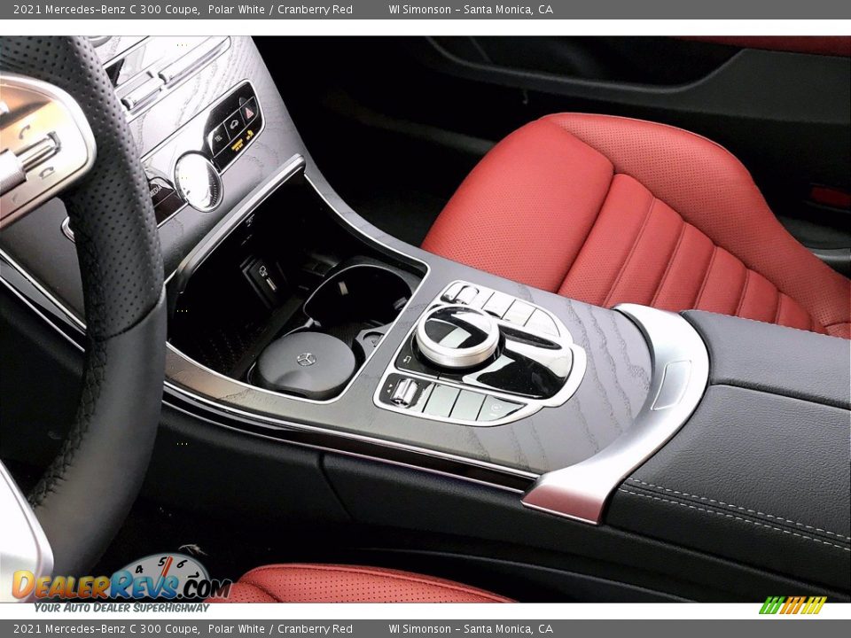 2021 Mercedes-Benz C 300 Coupe Polar White / Cranberry Red Photo #8