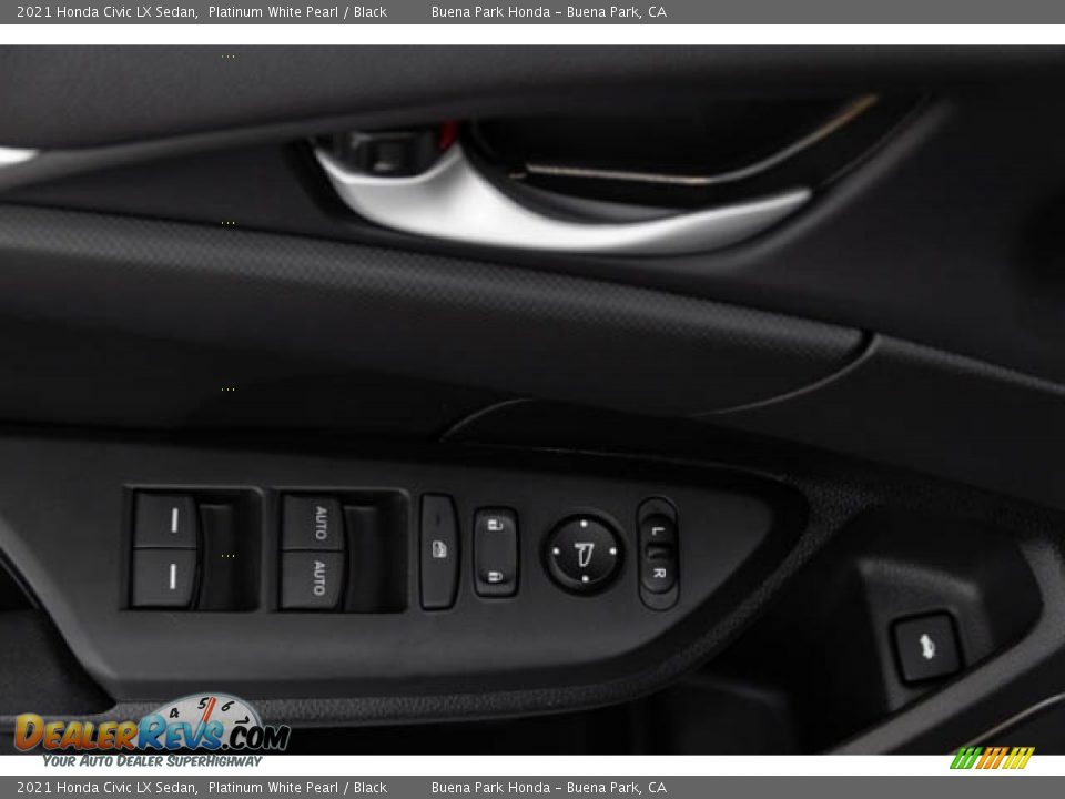 2021 Honda Civic LX Sedan Platinum White Pearl / Black Photo #33