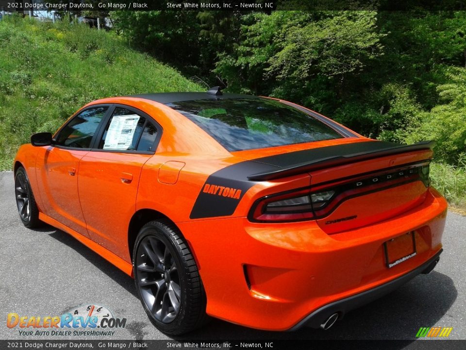 2021 Dodge Charger Daytona Go Mango / Black Photo #8