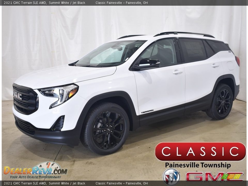 2021 GMC Terrain SLE AWD Summit White / Jet Black Photo #1