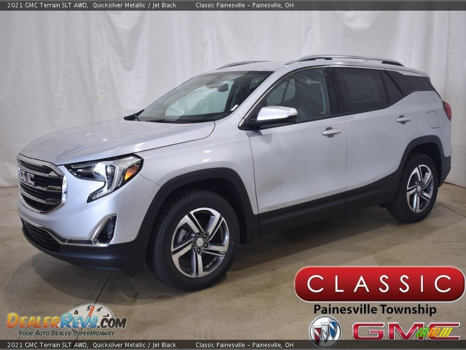 2021 GMC Terrain SLT AWD Quicksilver Metallic / Jet Black Photo #1