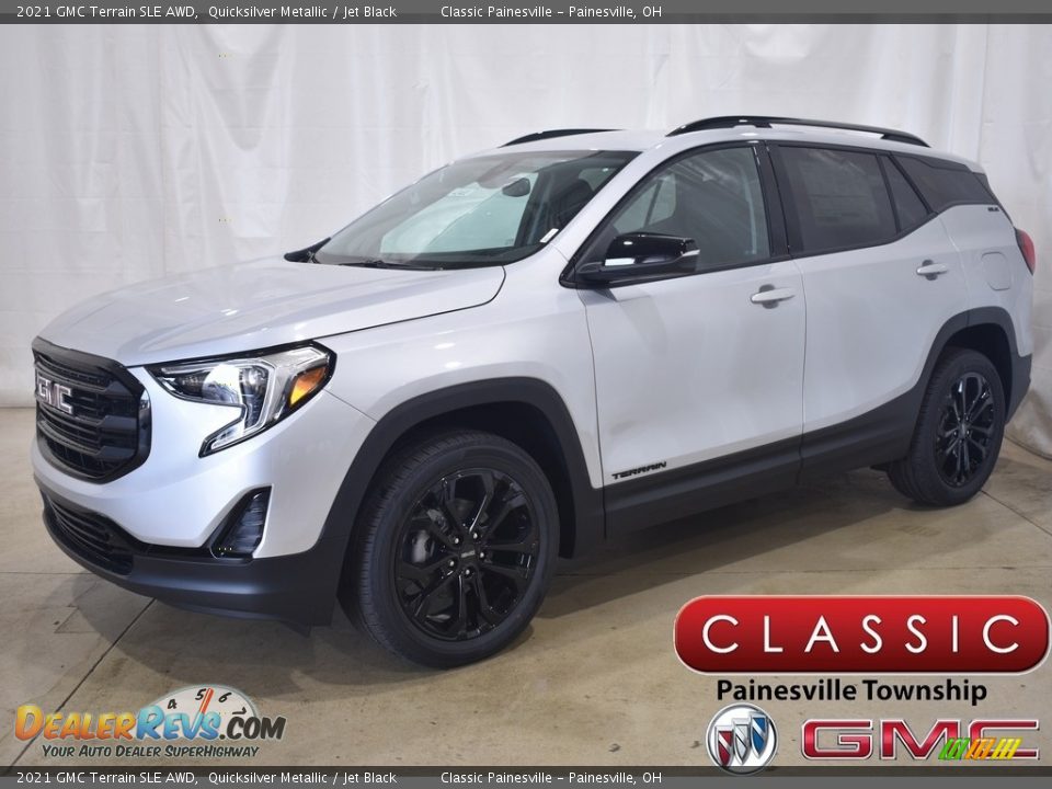 2021 GMC Terrain SLE AWD Quicksilver Metallic / Jet Black Photo #1