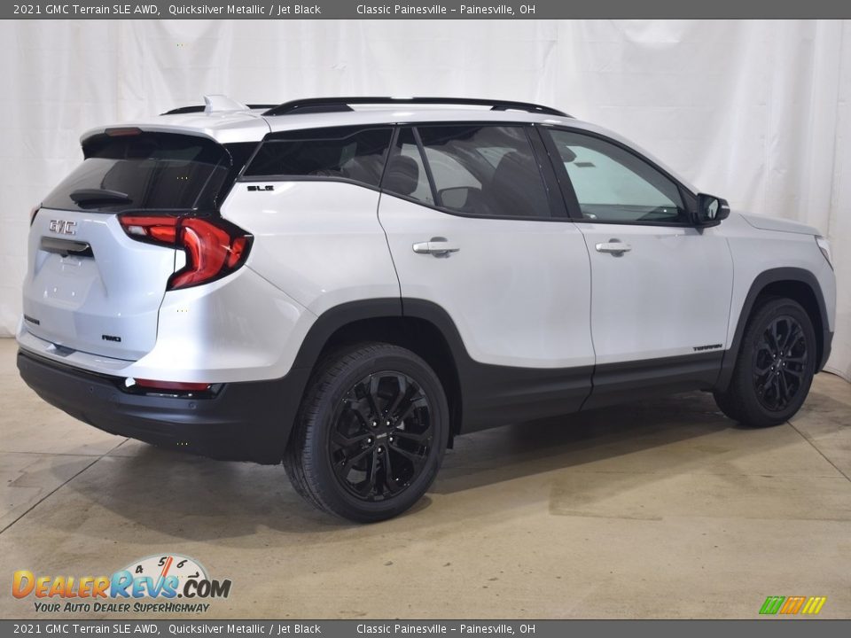 2021 GMC Terrain SLE AWD Quicksilver Metallic / Jet Black Photo #2