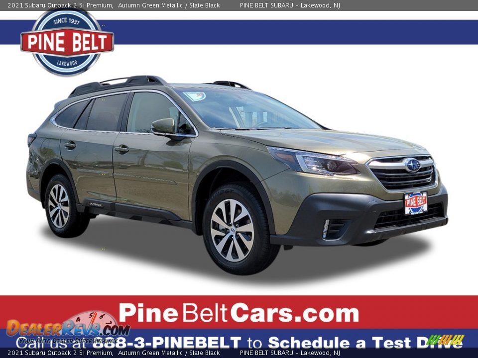 2021 Subaru Outback 2.5i Premium Autumn Green Metallic / Slate Black Photo #1