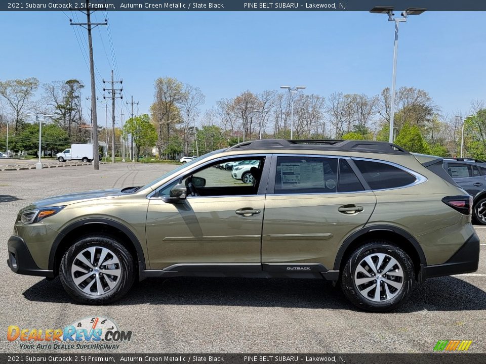 2021 Subaru Outback 2.5i Premium Autumn Green Metallic / Slate Black Photo #4