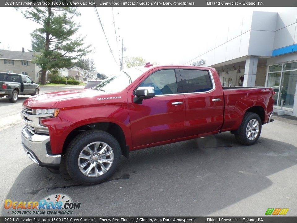 2021 Chevrolet Silverado 1500 LTZ Crew Cab 4x4 Cherry Red Tintcoat / Gideon/Very Dark Atmosphere Photo #1