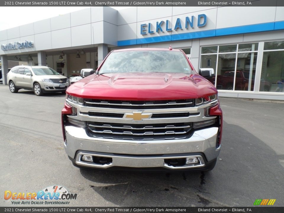 2021 Chevrolet Silverado 1500 LTZ Crew Cab 4x4 Cherry Red Tintcoat / Gideon/Very Dark Atmosphere Photo #3