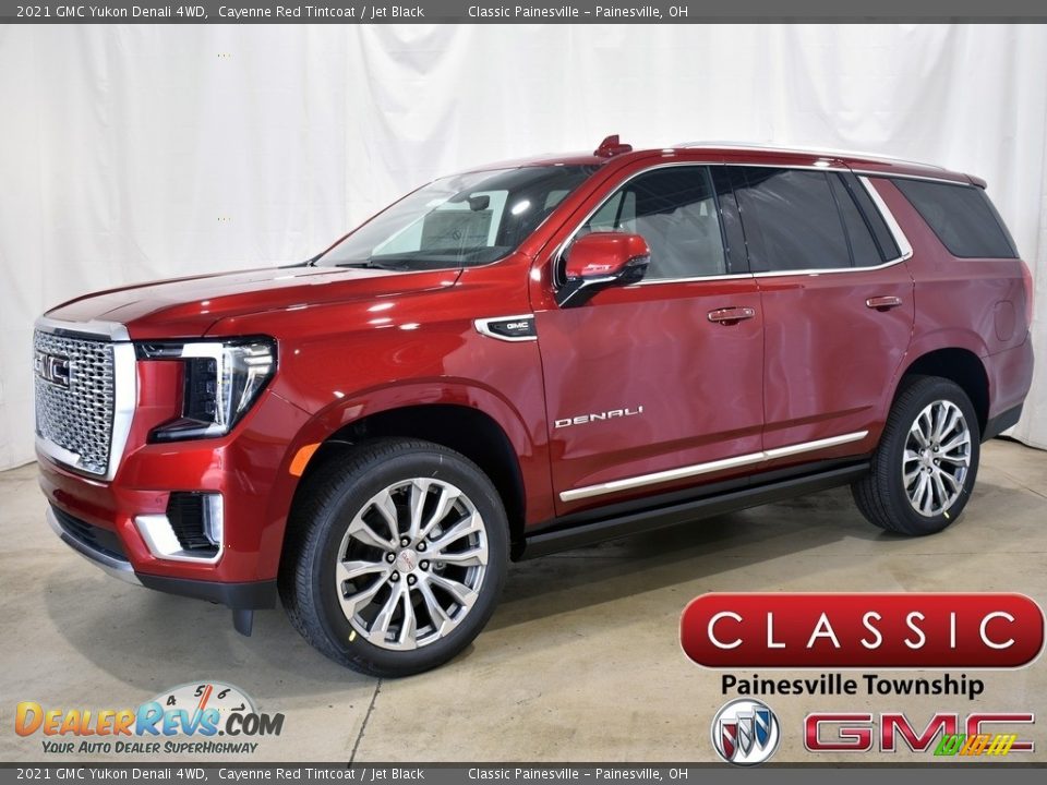 2021 GMC Yukon Denali 4WD Cayenne Red Tintcoat / Jet Black Photo #1