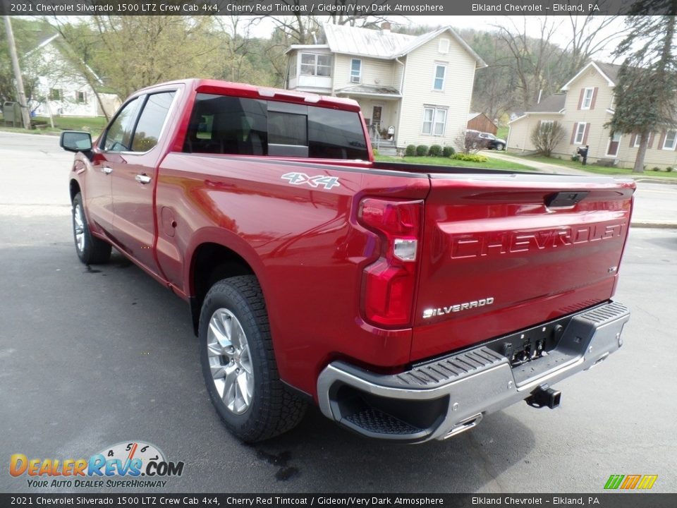 2021 Chevrolet Silverado 1500 LTZ Crew Cab 4x4 Cherry Red Tintcoat / Gideon/Very Dark Atmosphere Photo #8