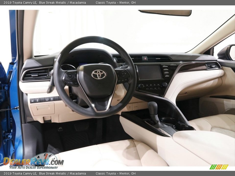 2019 Toyota Camry LE Blue Streak Metallic / Macadamia Photo #6