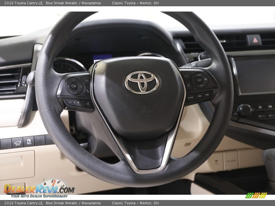 2019 Toyota Camry LE Blue Streak Metallic / Macadamia Photo #7
