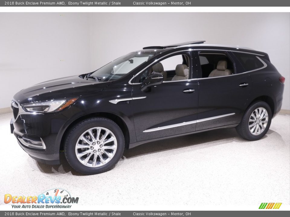 2018 Buick Enclave Premium AWD Ebony Twilight Metallic / Shale Photo #3