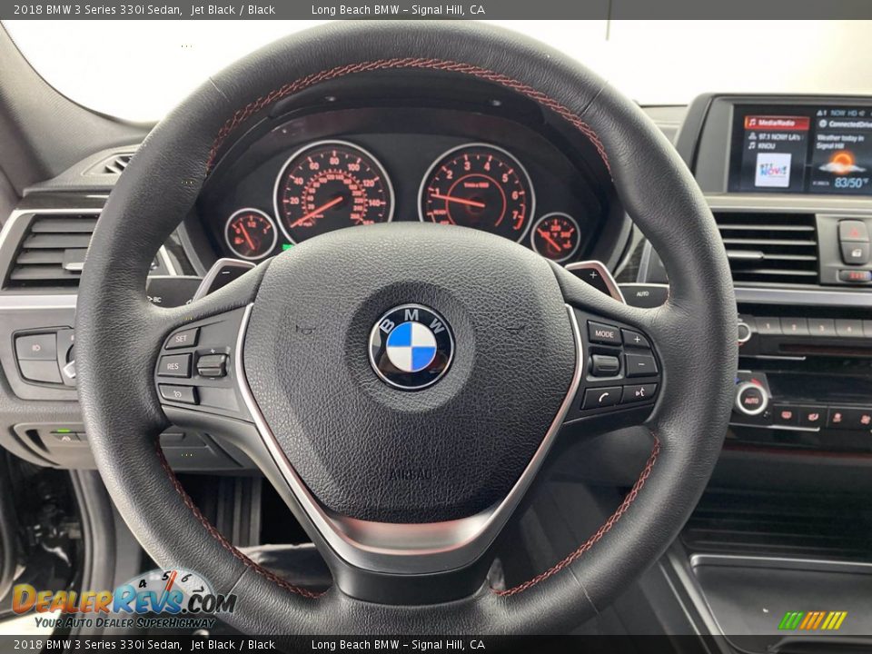 2018 BMW 3 Series 330i Sedan Jet Black / Black Photo #17